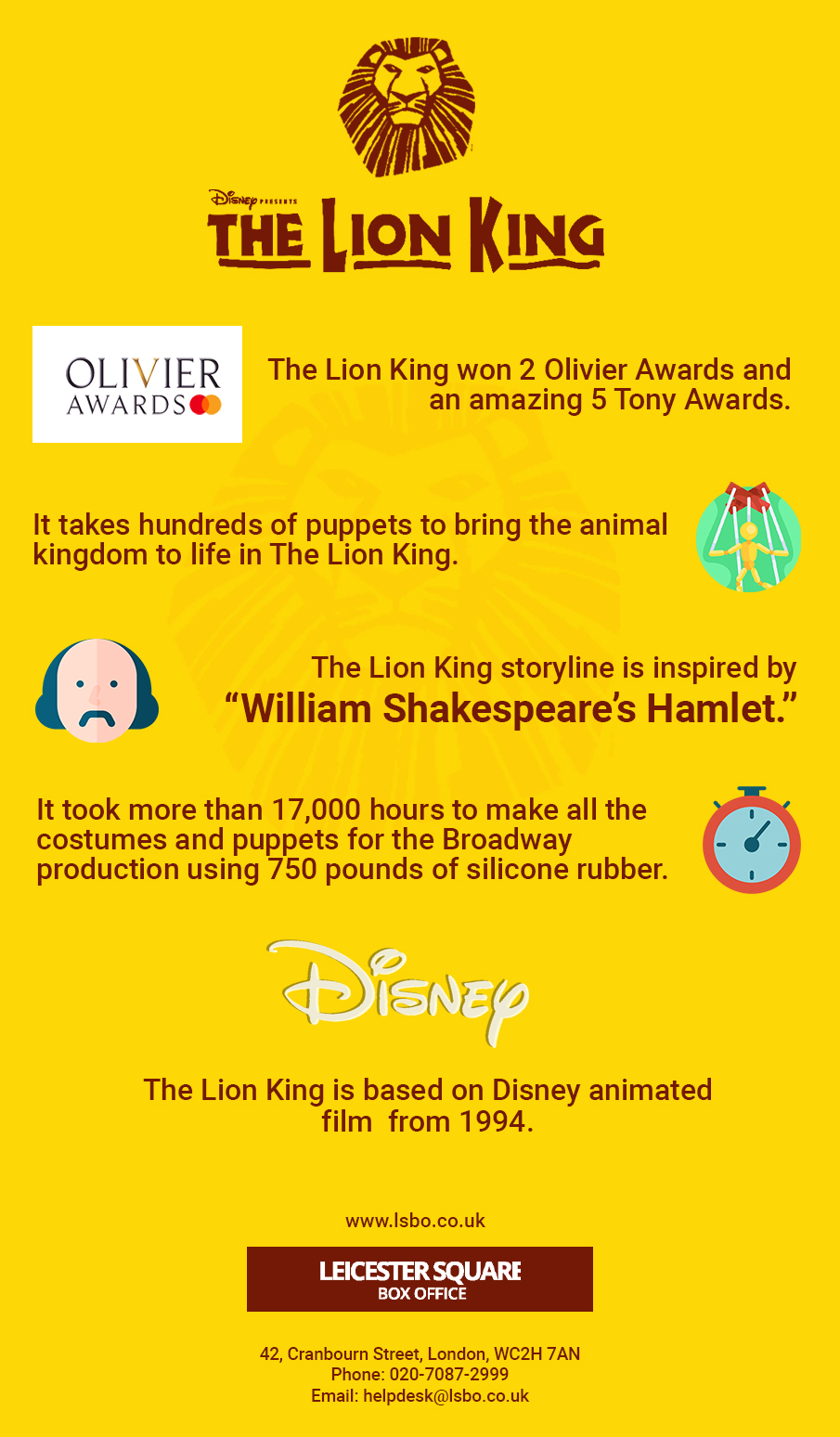 Lion king musical tickets