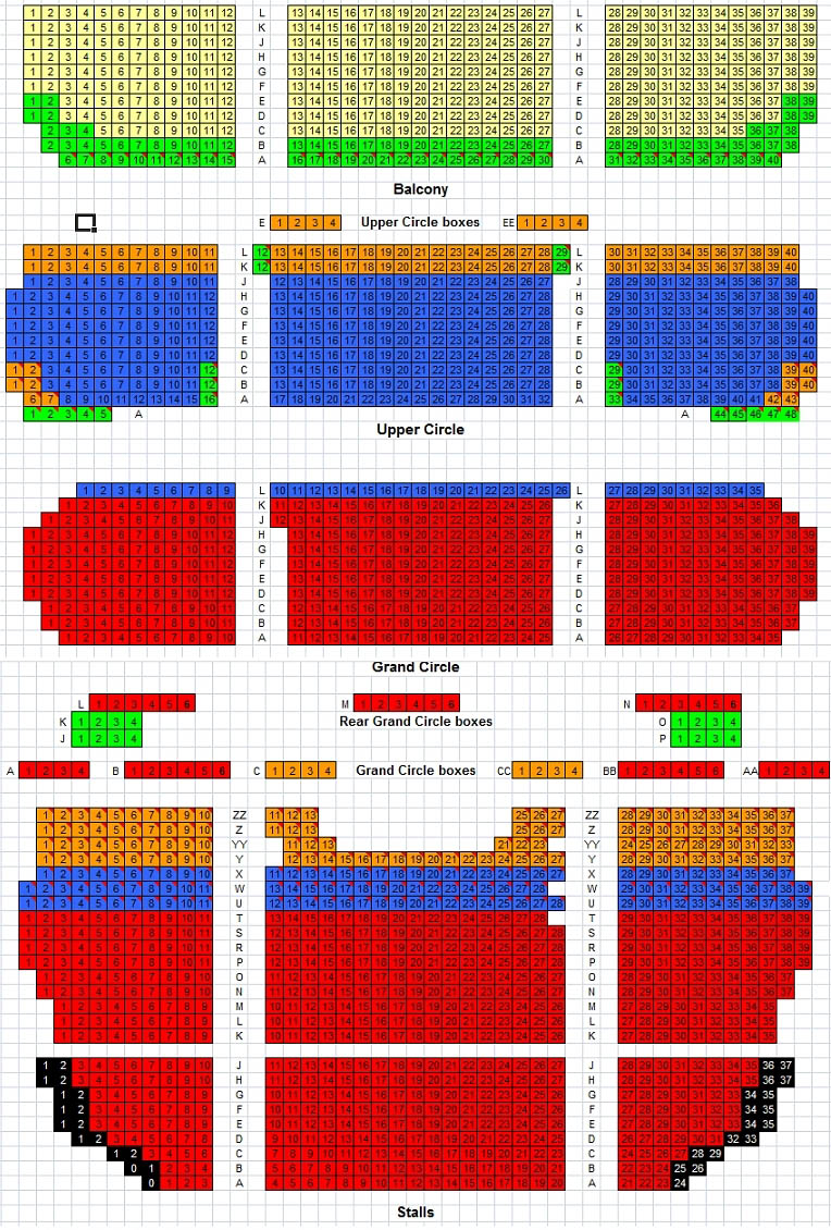 seating plan theatre royal drury lane
