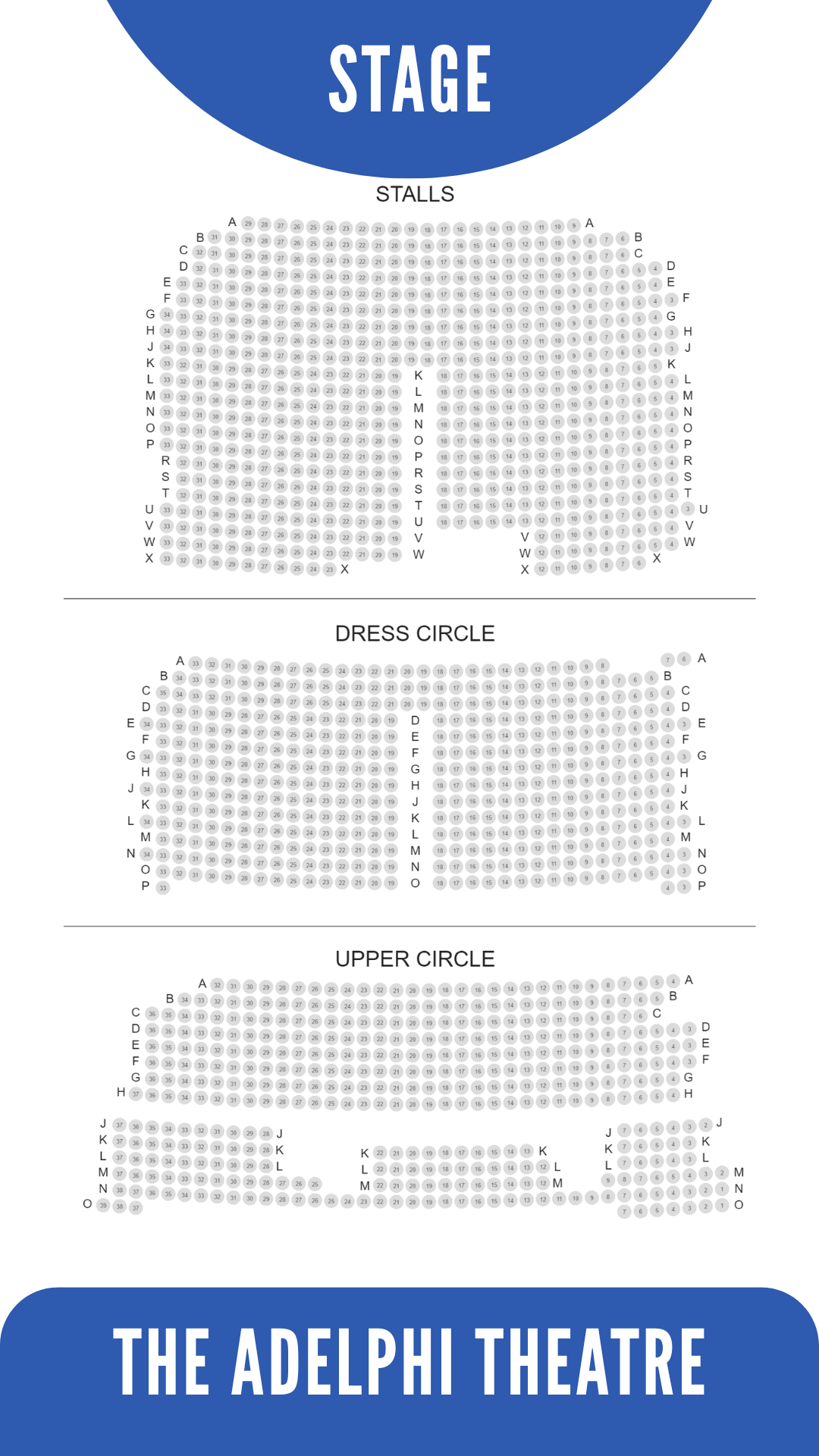 adelphi theatre london seating plan