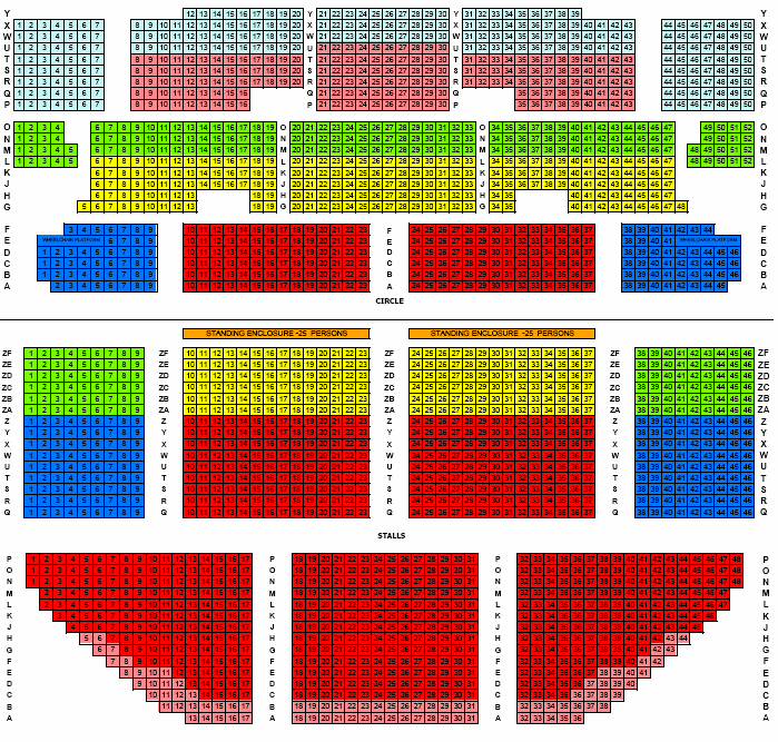 apollo victoria theatre seat view