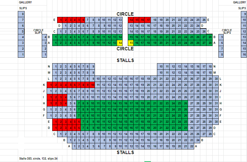 bloomsbury theatre seating