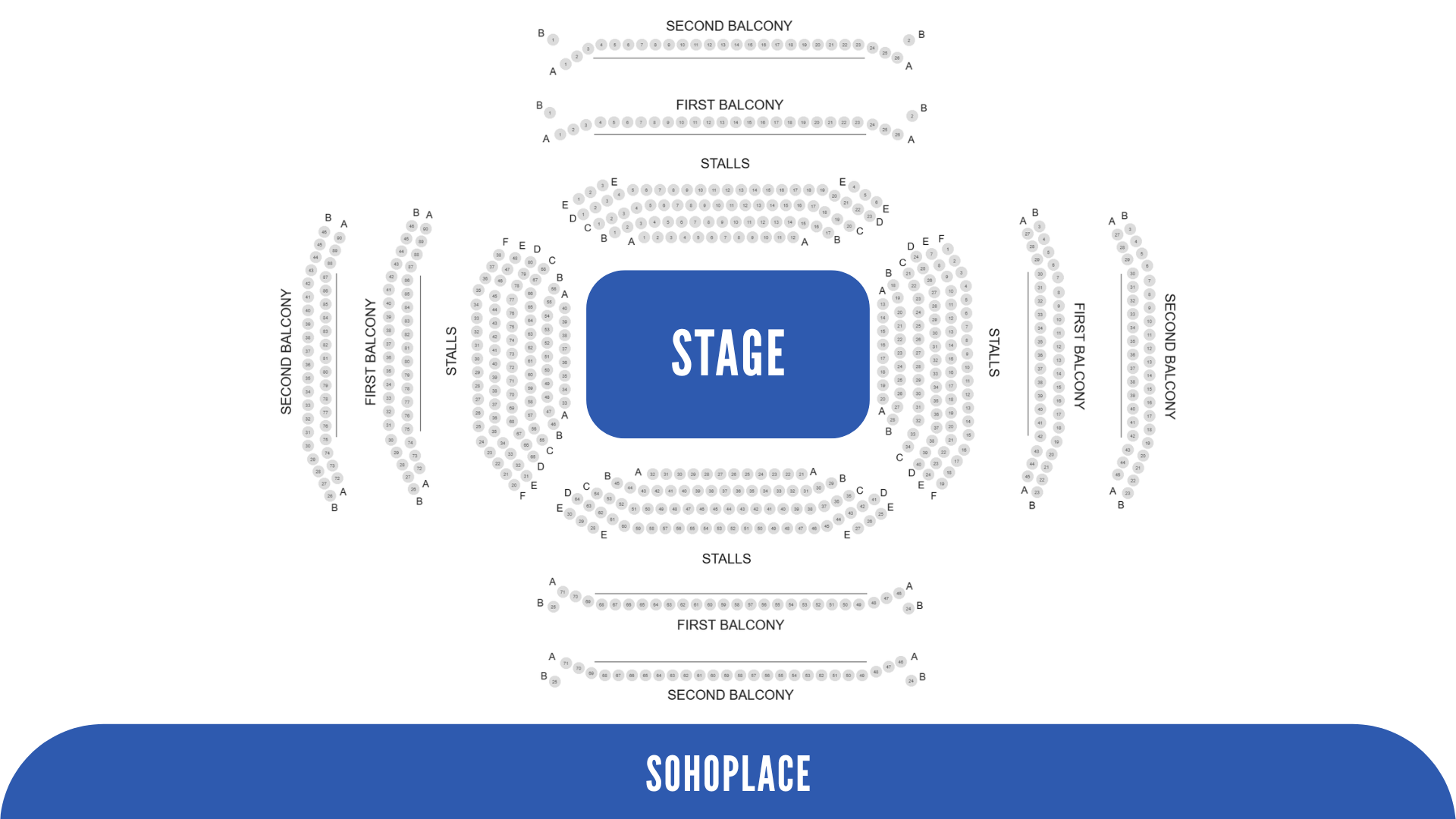 soho place seating map