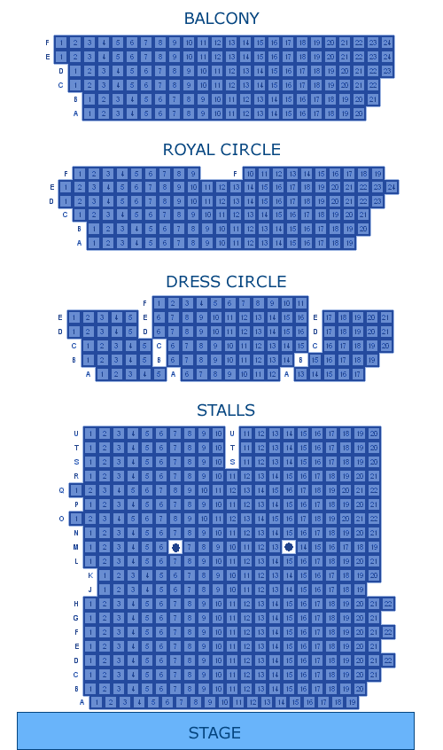 harold pinter theatre seat view