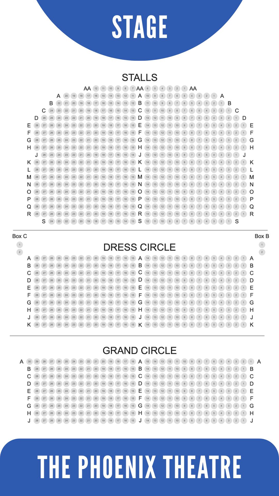 Seat Plan Phoenix theatre