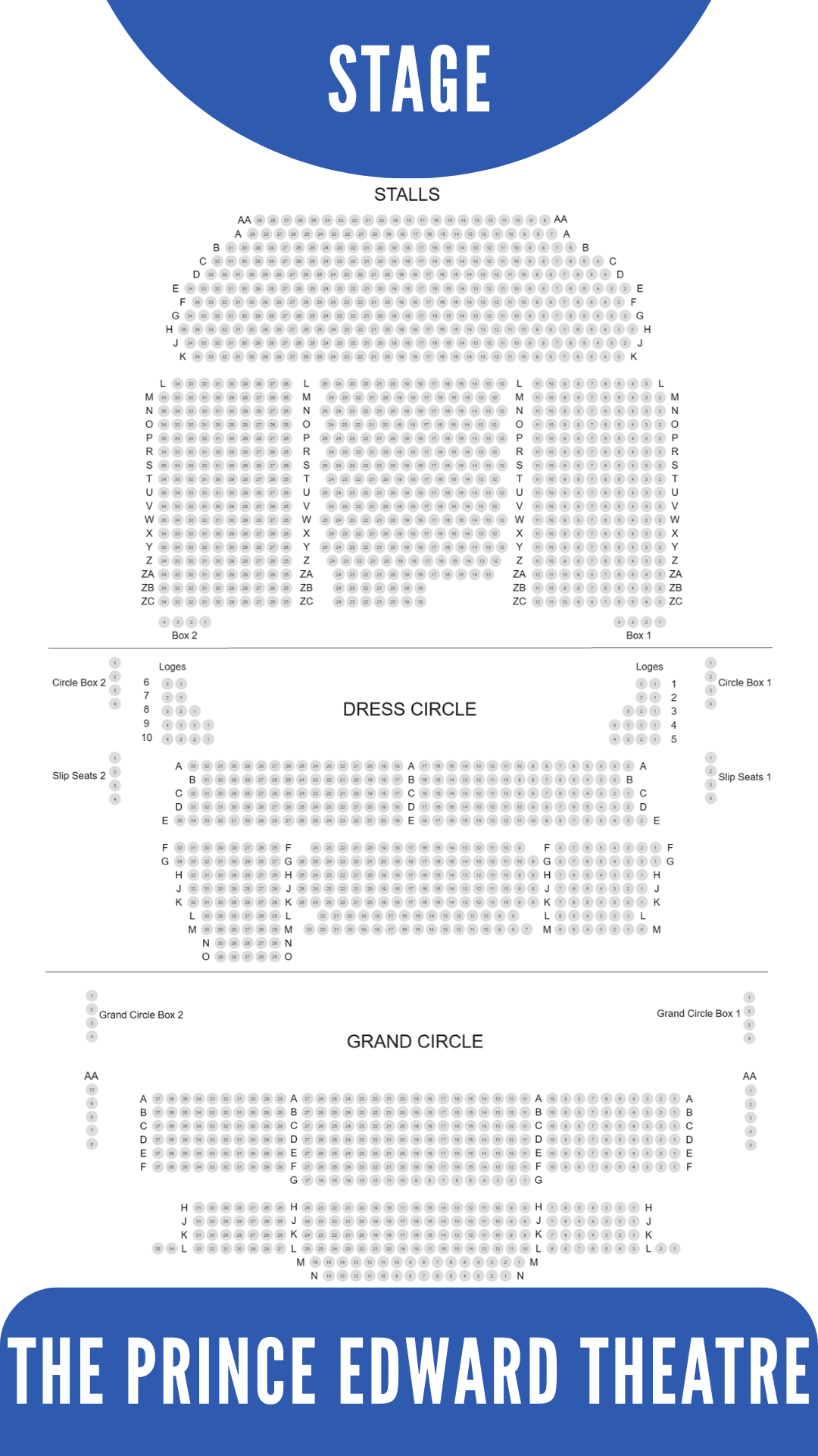 Prince Edward Theatre Seat View