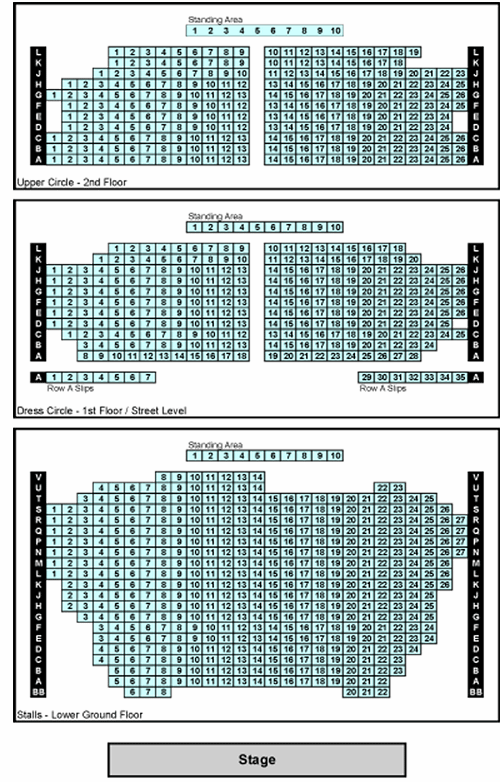 seat plan sondheim theatre