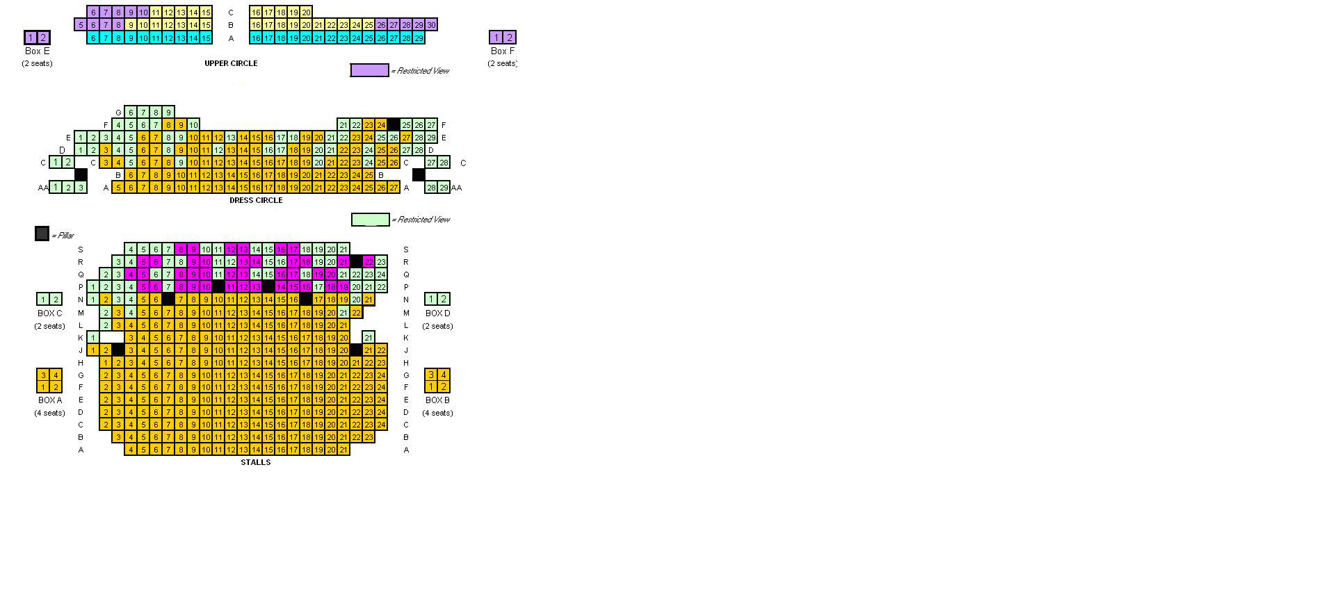 criterion theatre seating plan