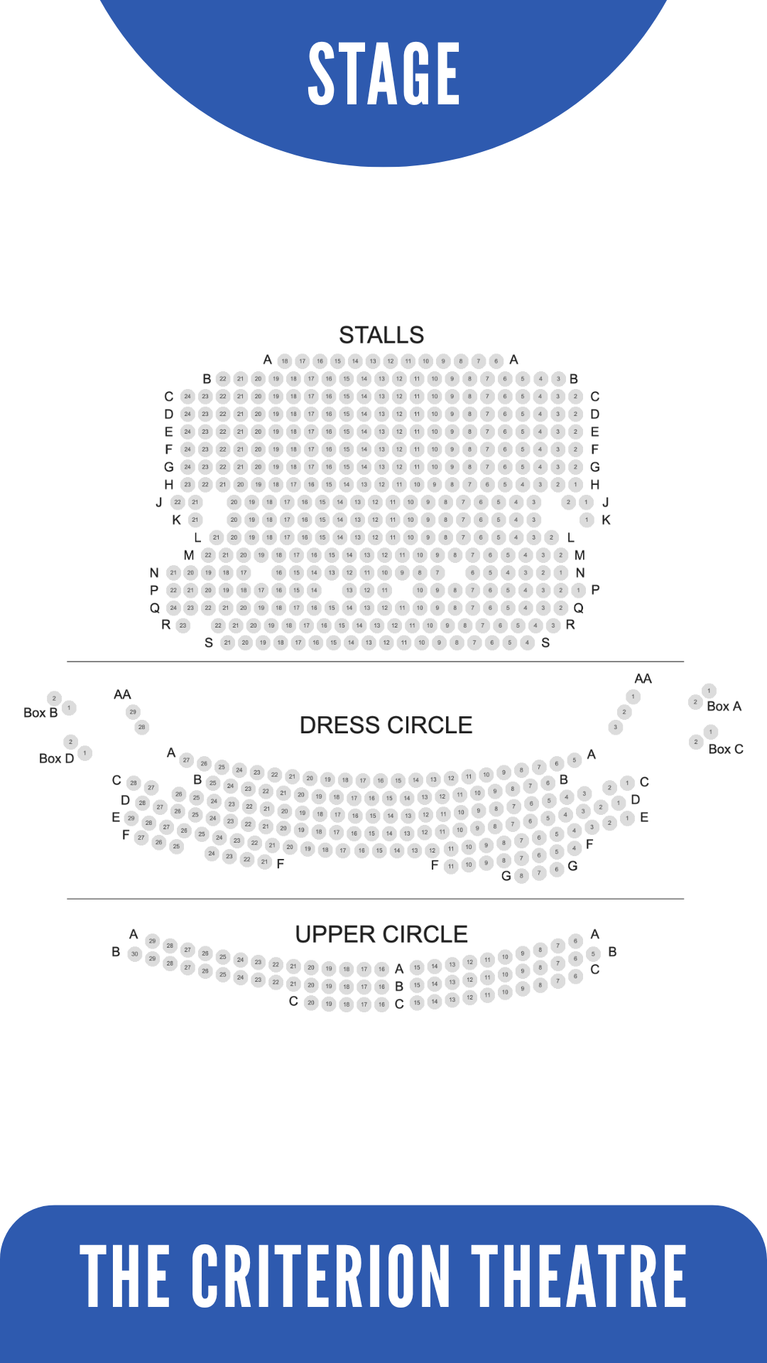 criterion theatre seating plan