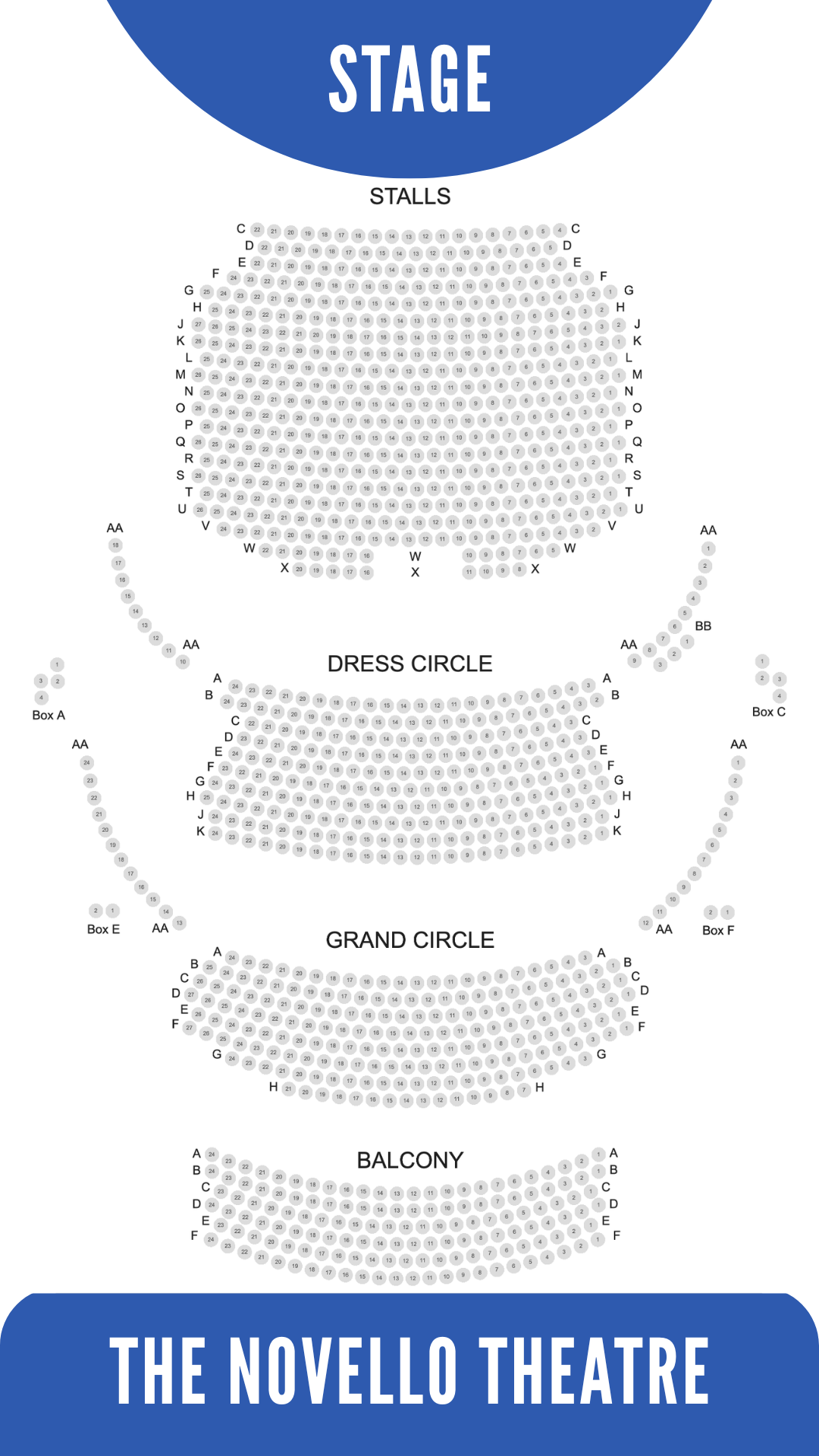 novello theatre seats