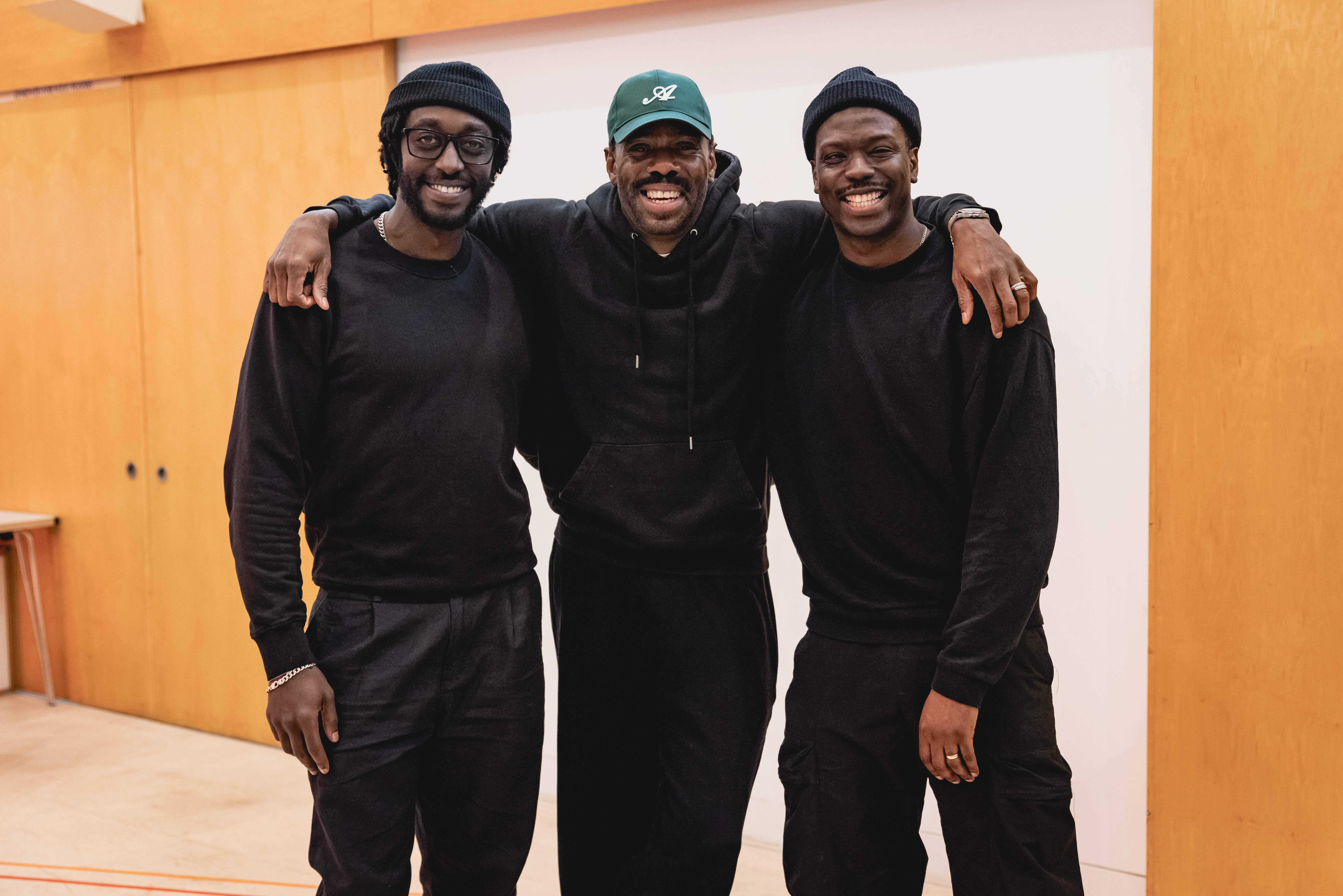 Colman Domingo with Ryan Calis Cameron and Ivanno Jeremiah