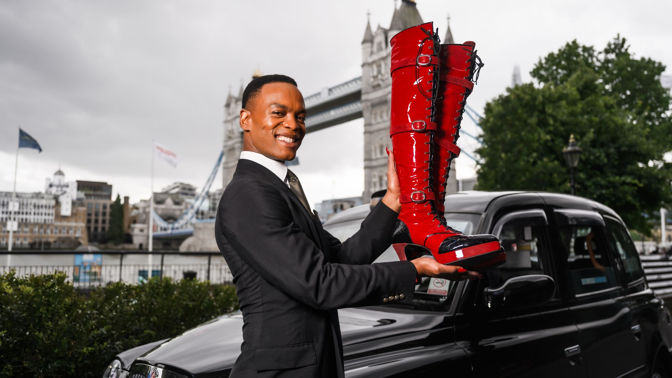 Johannes Radebe in London's Kinky Boots