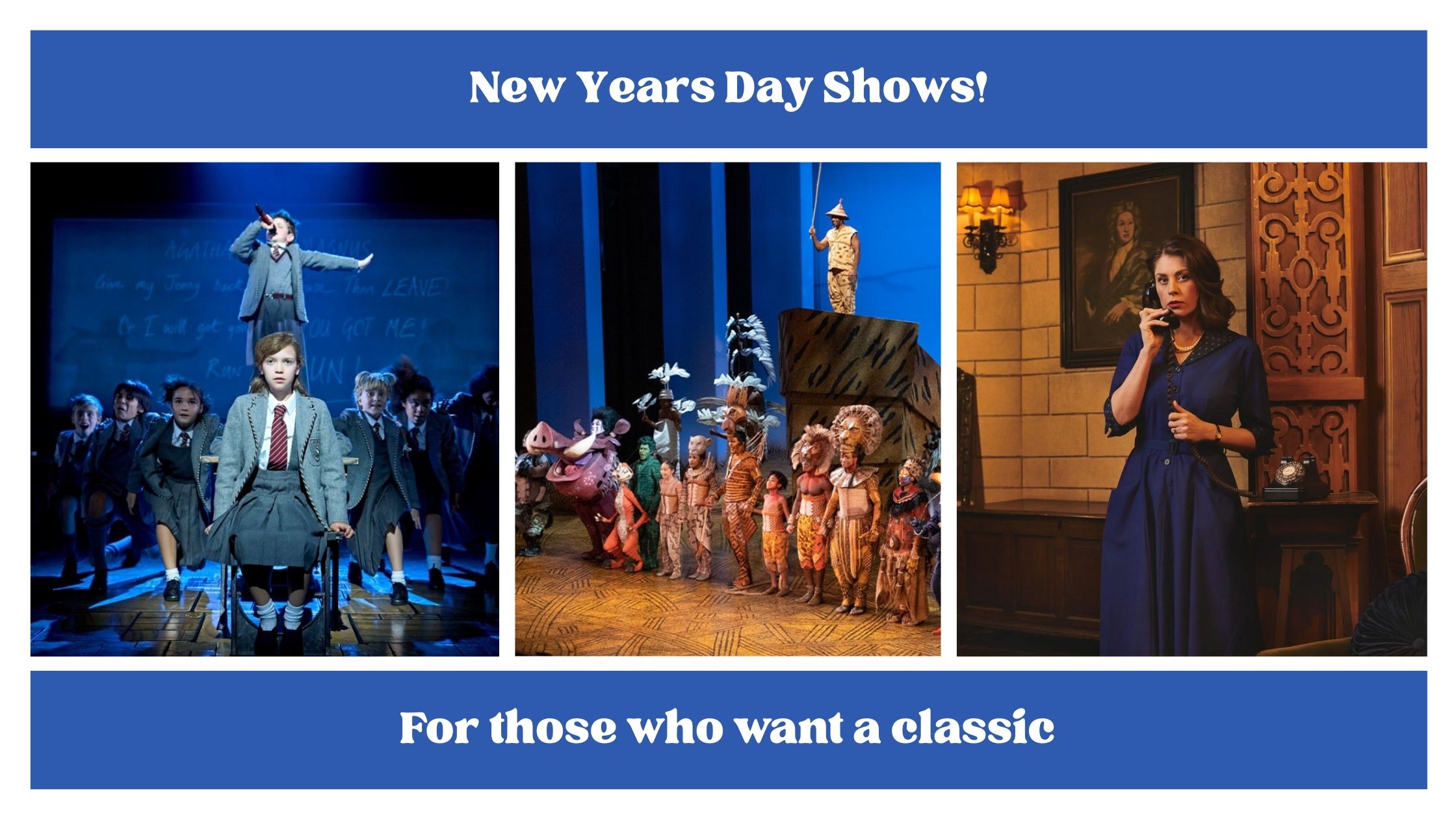 New years day theatre shows tickets