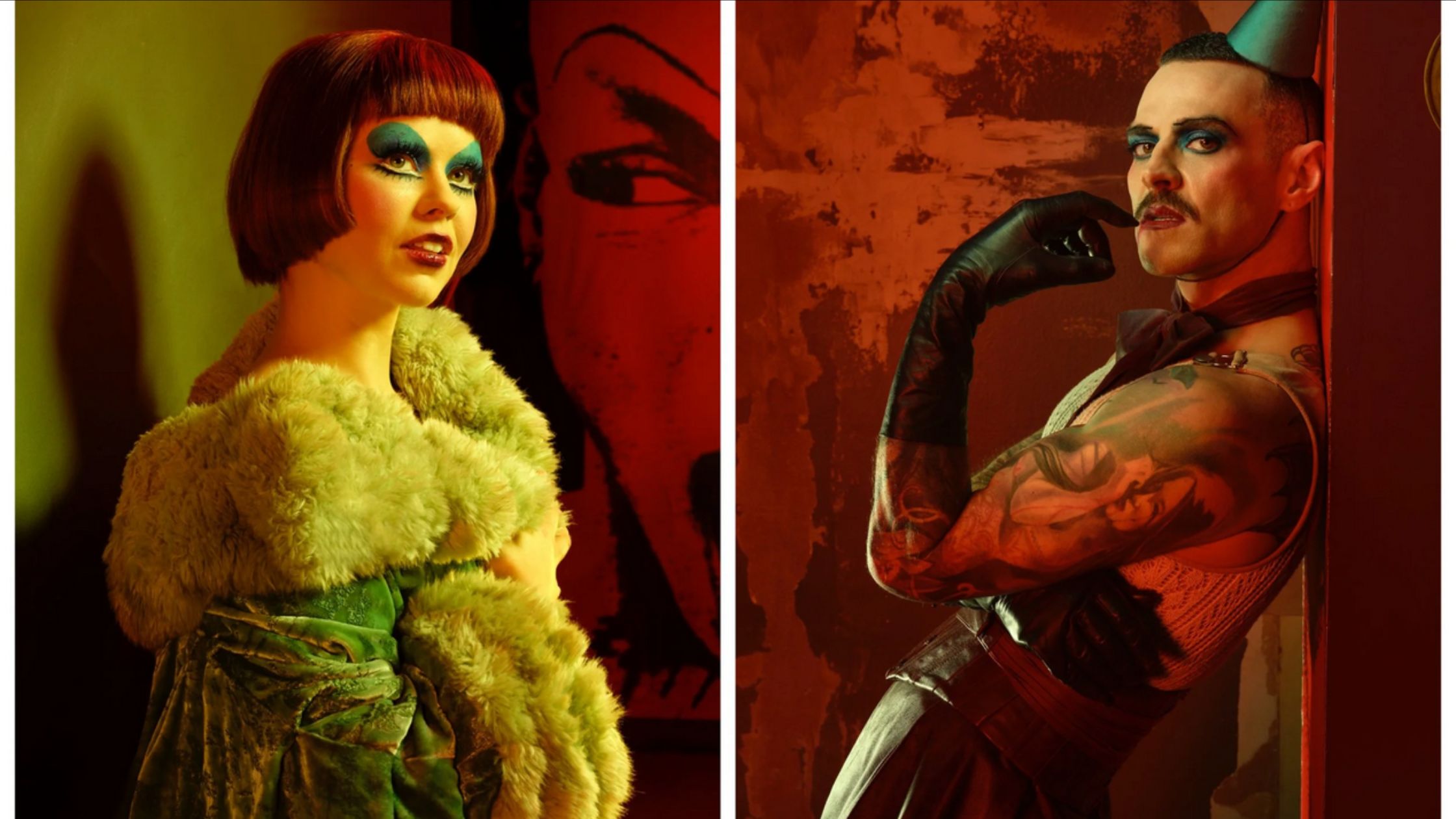 Matt Willis and Katie Hall in Cabaret