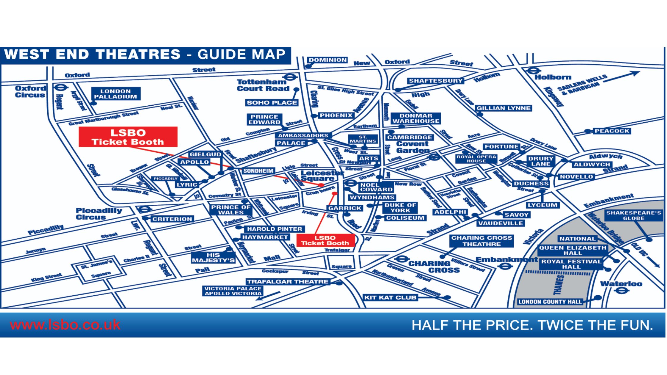 West End Theatre Map