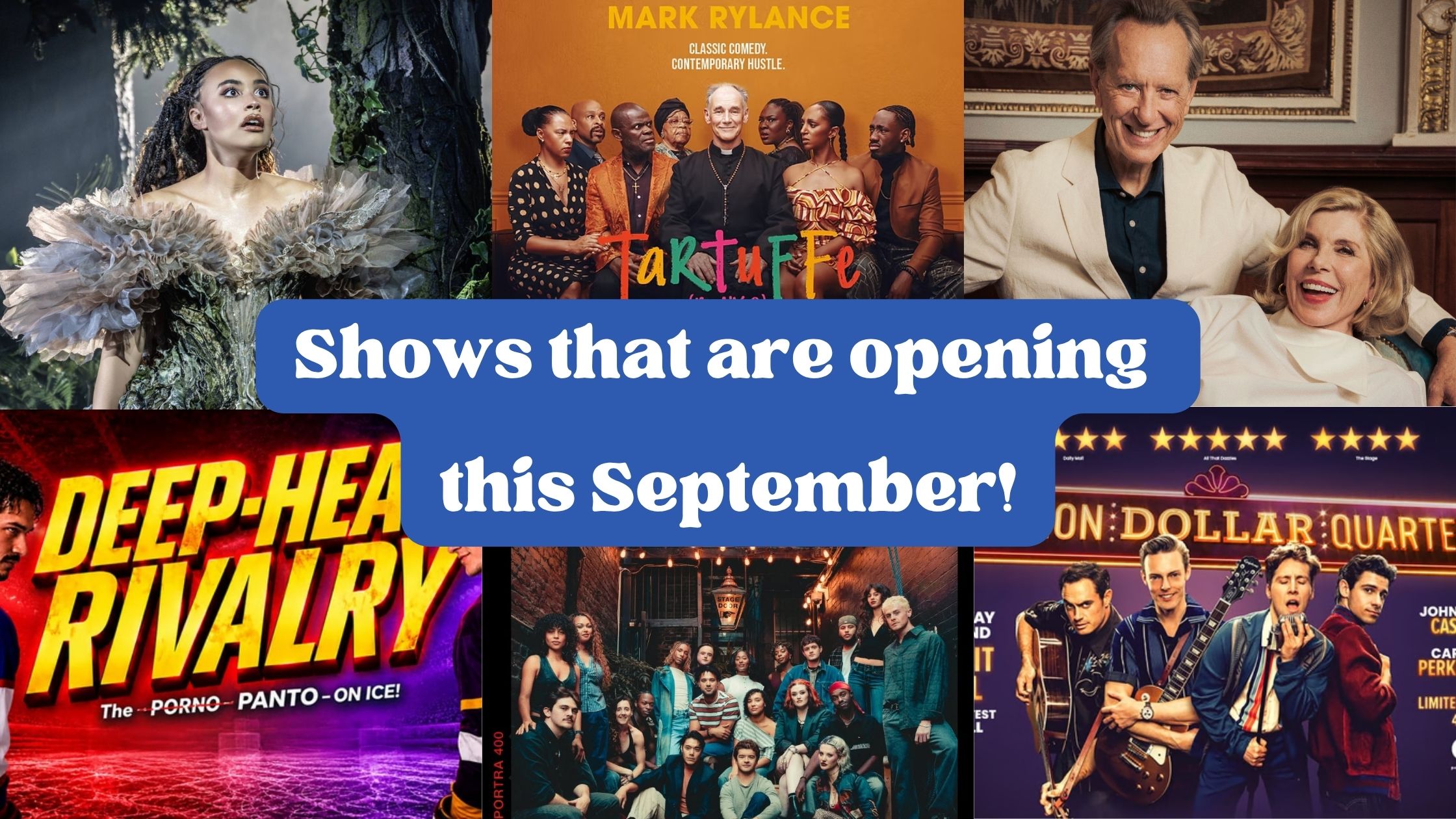 September West End Theatre shows opening